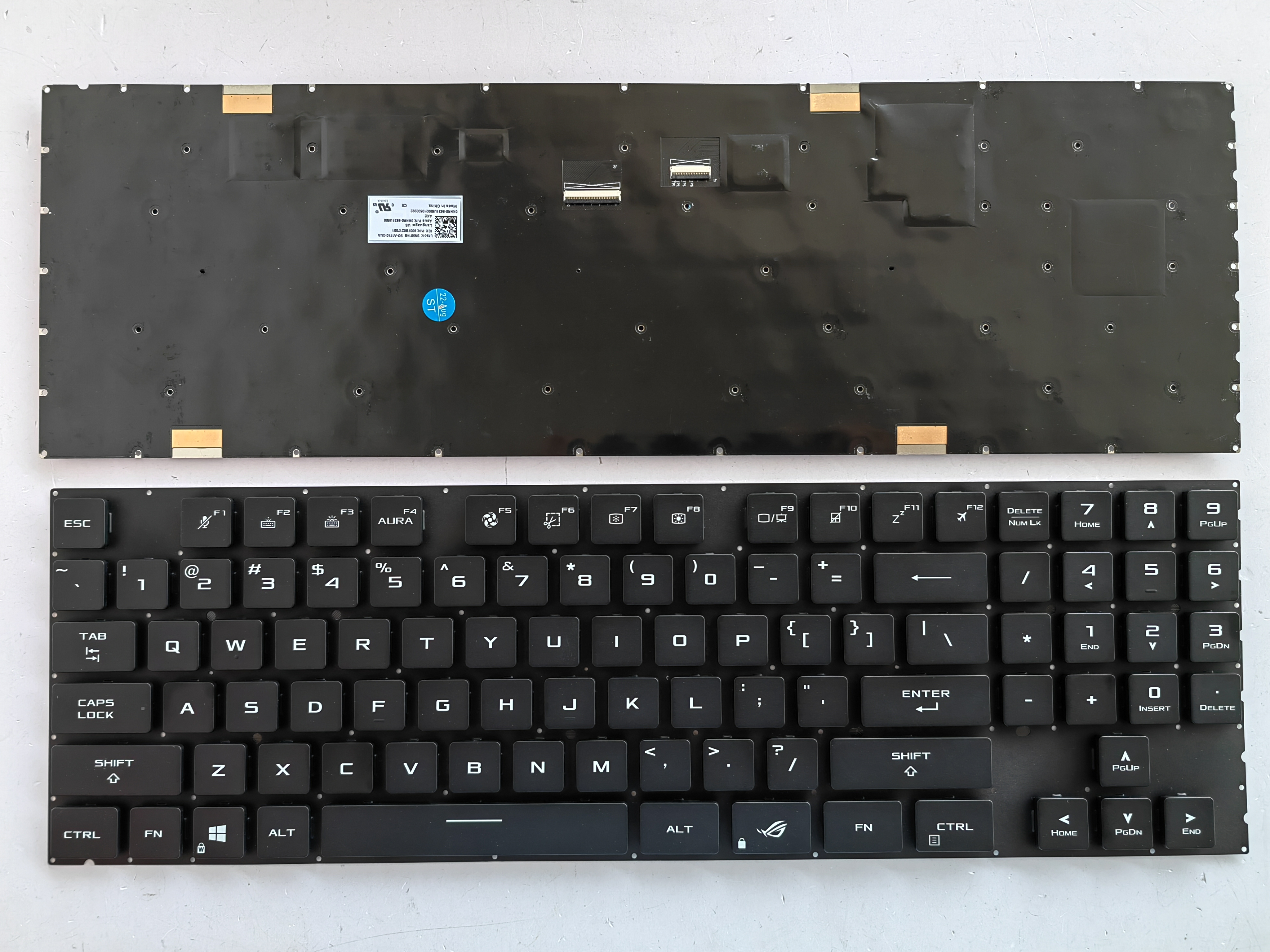 Picture of New Replacement Laptop Keyboard For ASUS GX703 RGB colorful backlight BLACK Backlit US Layout